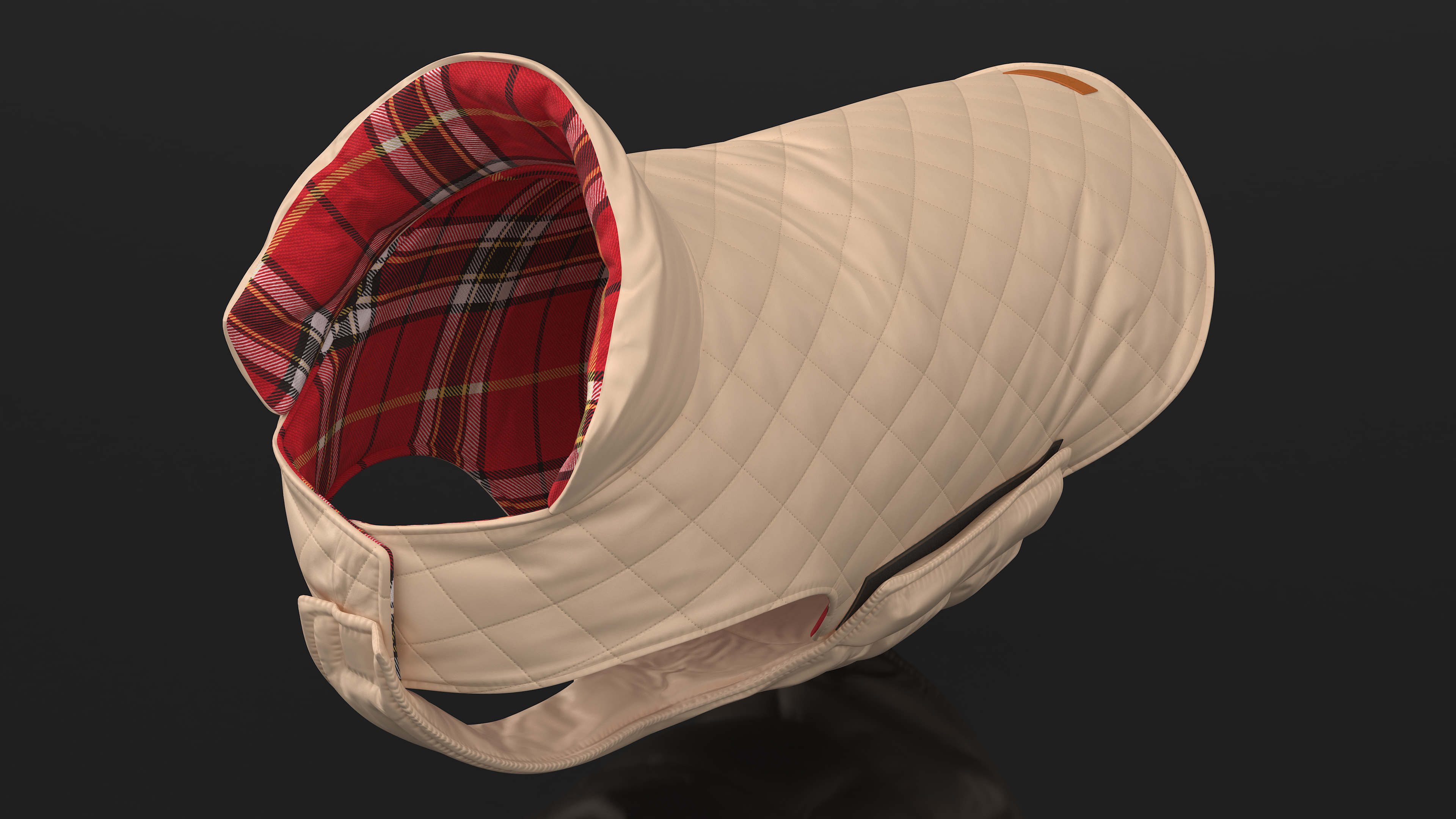 Dog Coat Beige 3D model