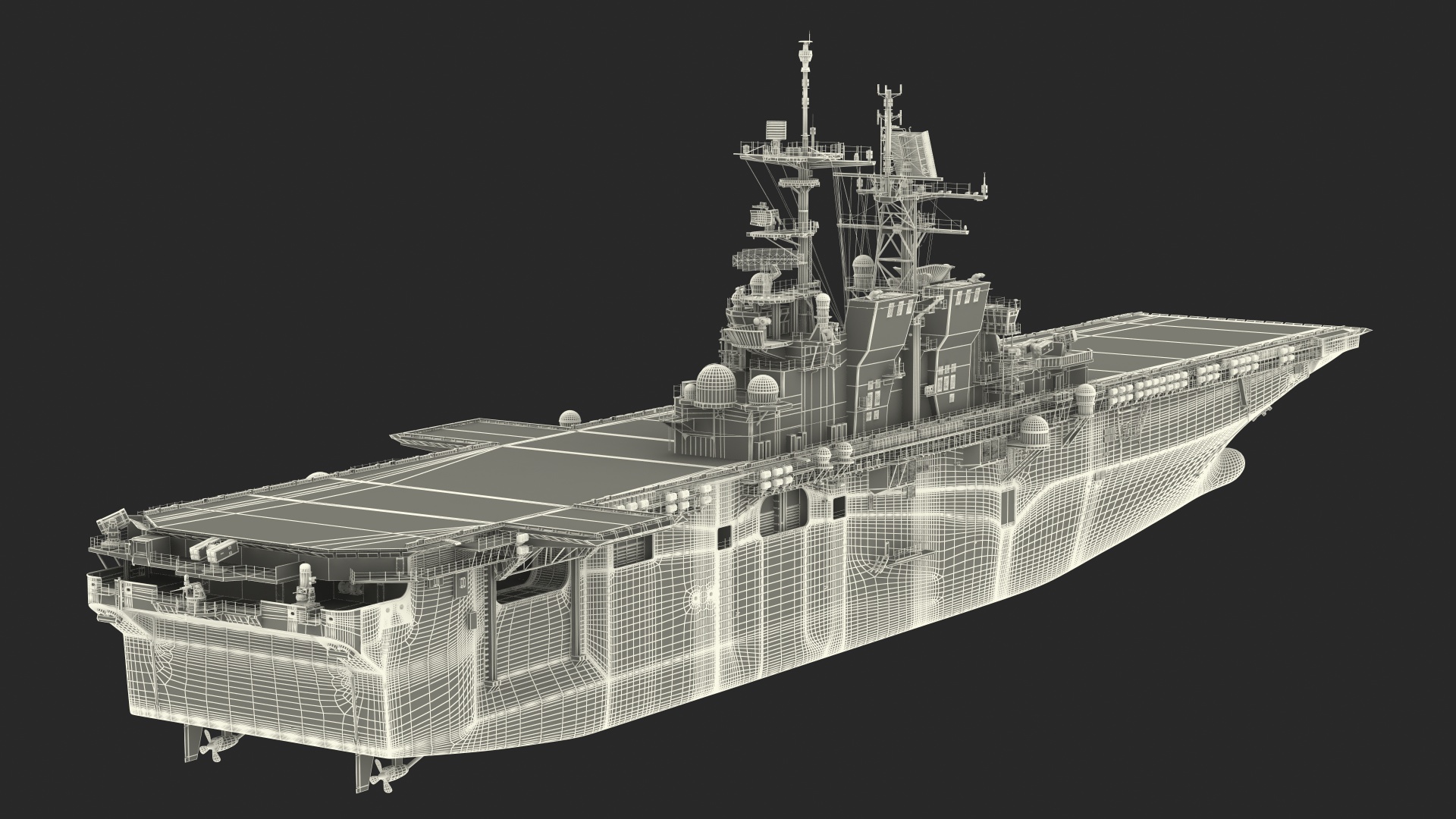 USS America LHA 6 3D