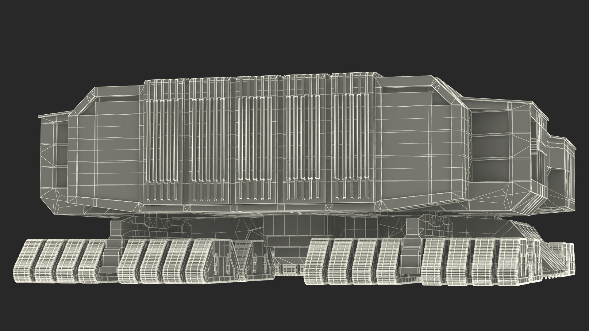 3D Sci-Fi Desert Harvester model