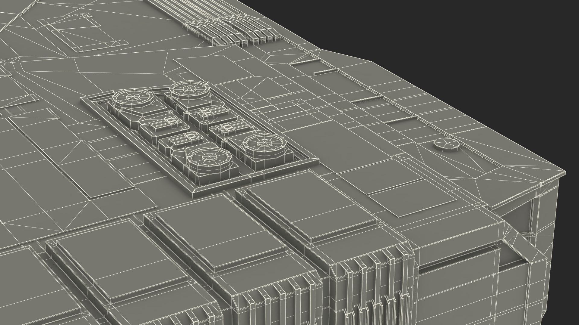 3D Sci-Fi Desert Harvester model
