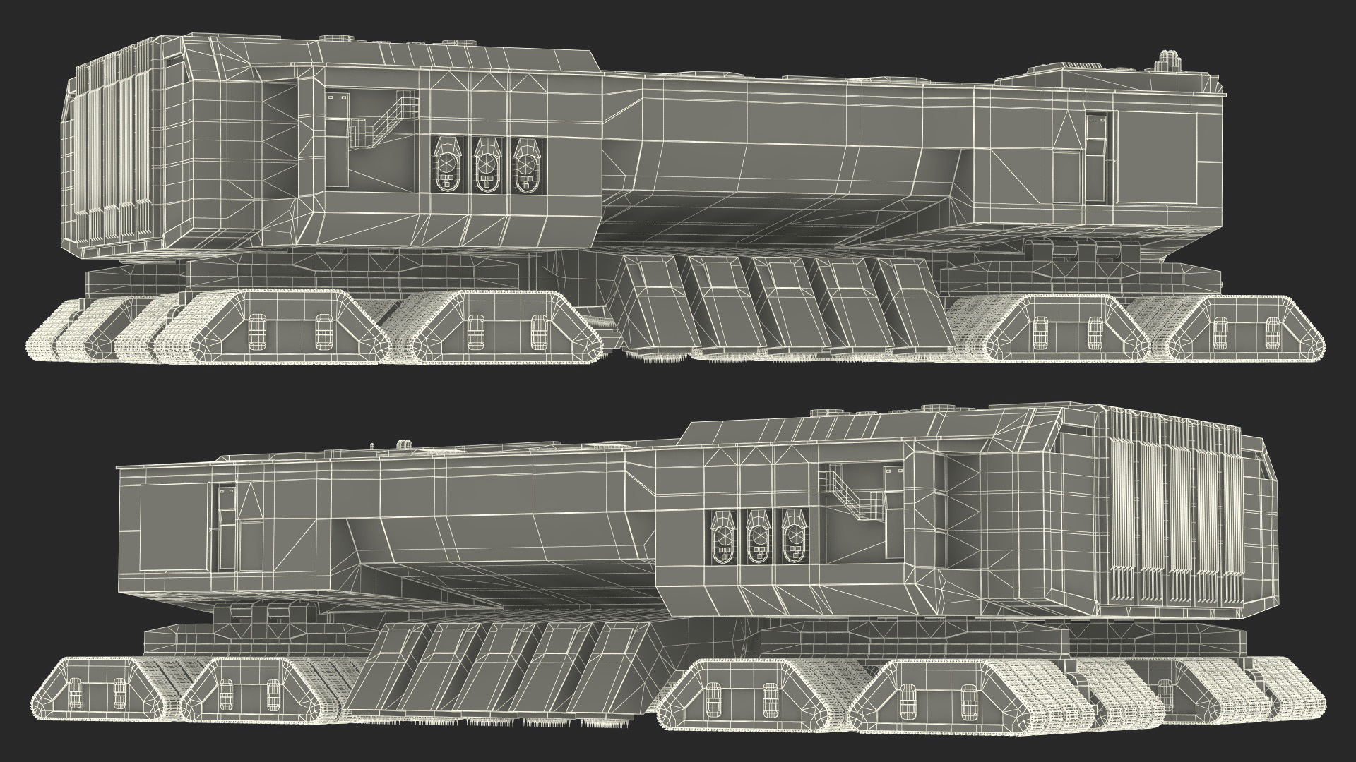 3D Sci-Fi Desert Harvester model