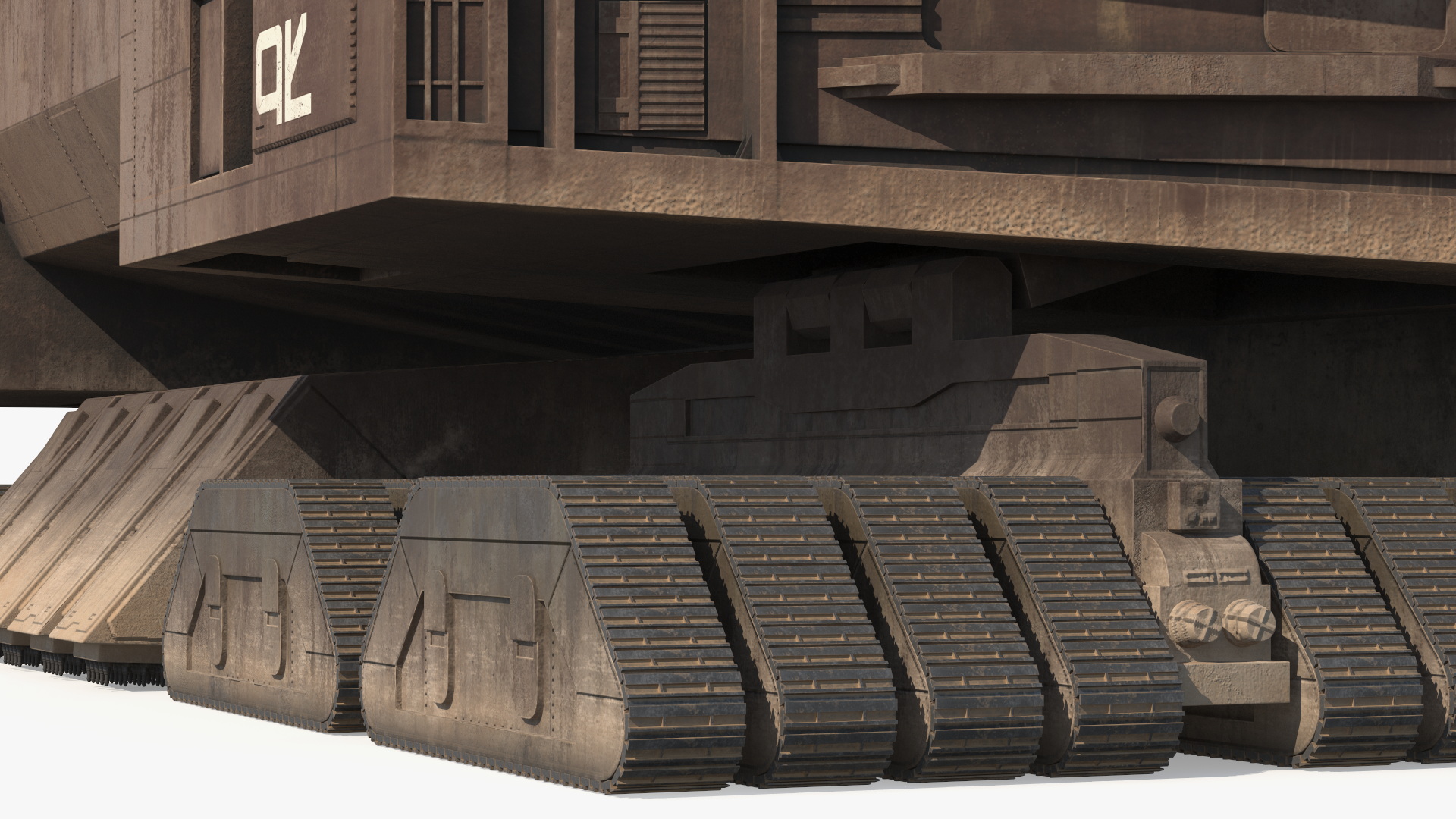 3D Sci-Fi Desert Harvester model