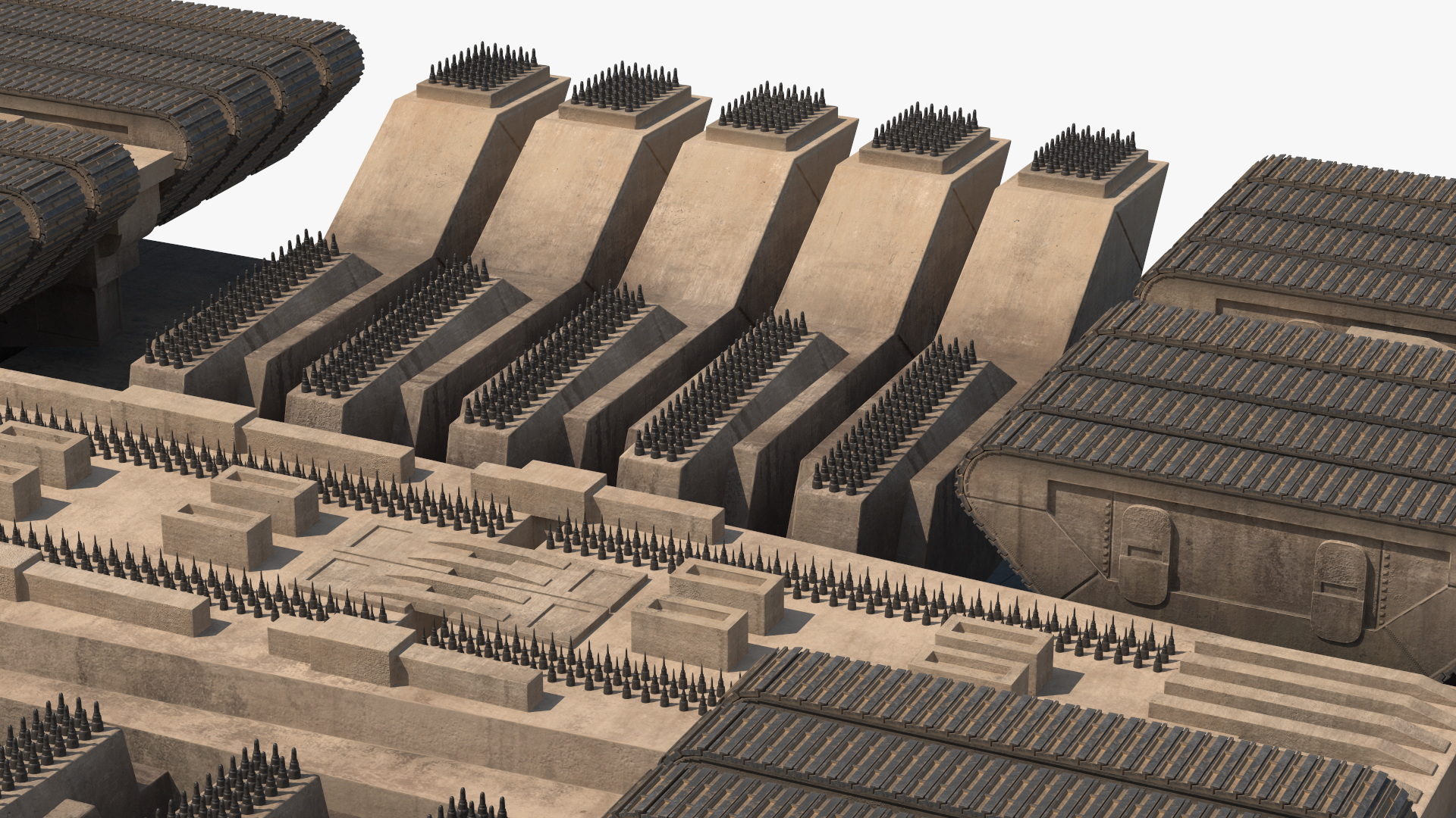 3D Sci-Fi Desert Harvester model