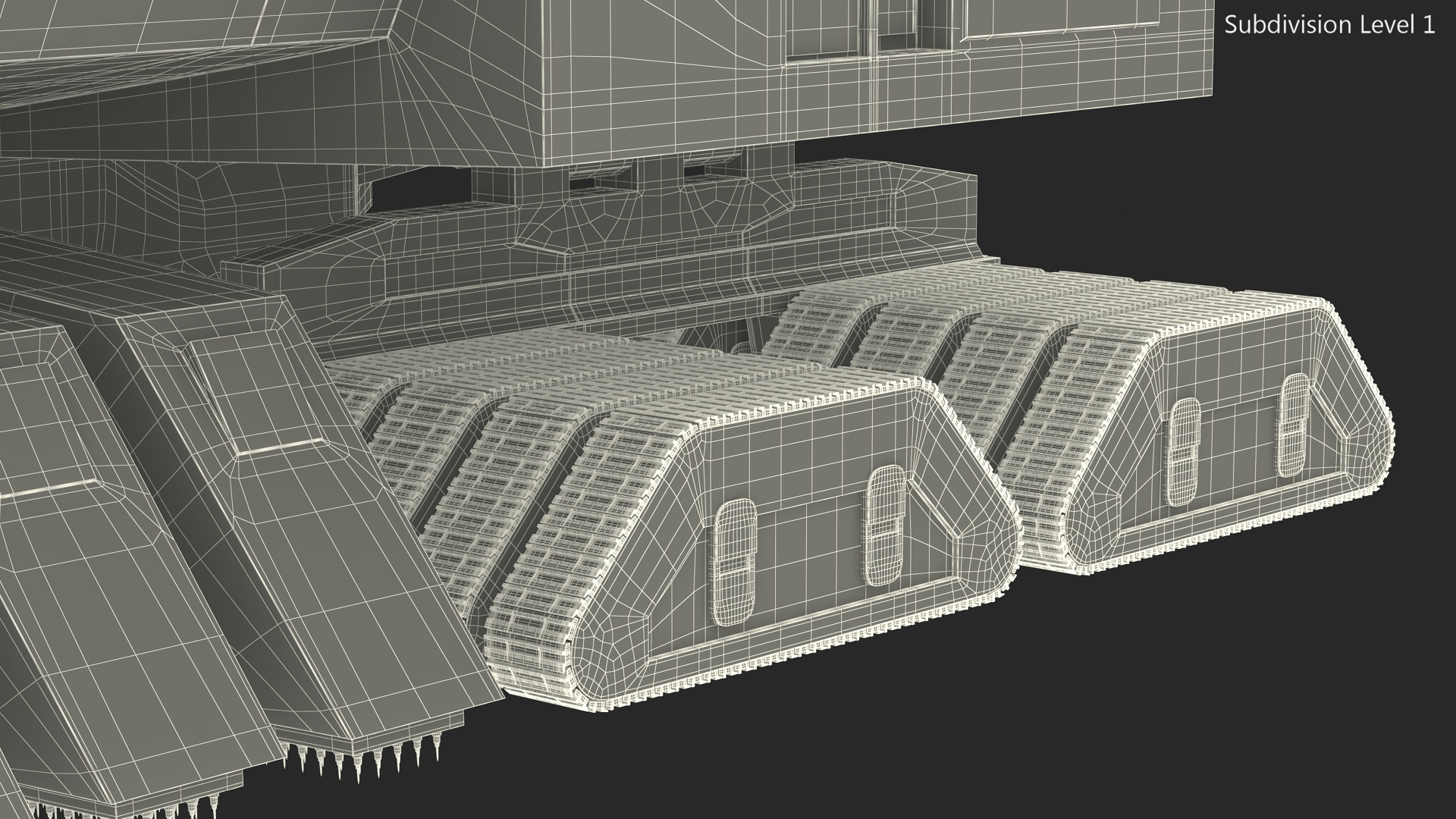3D Sci-Fi Desert Harvester model