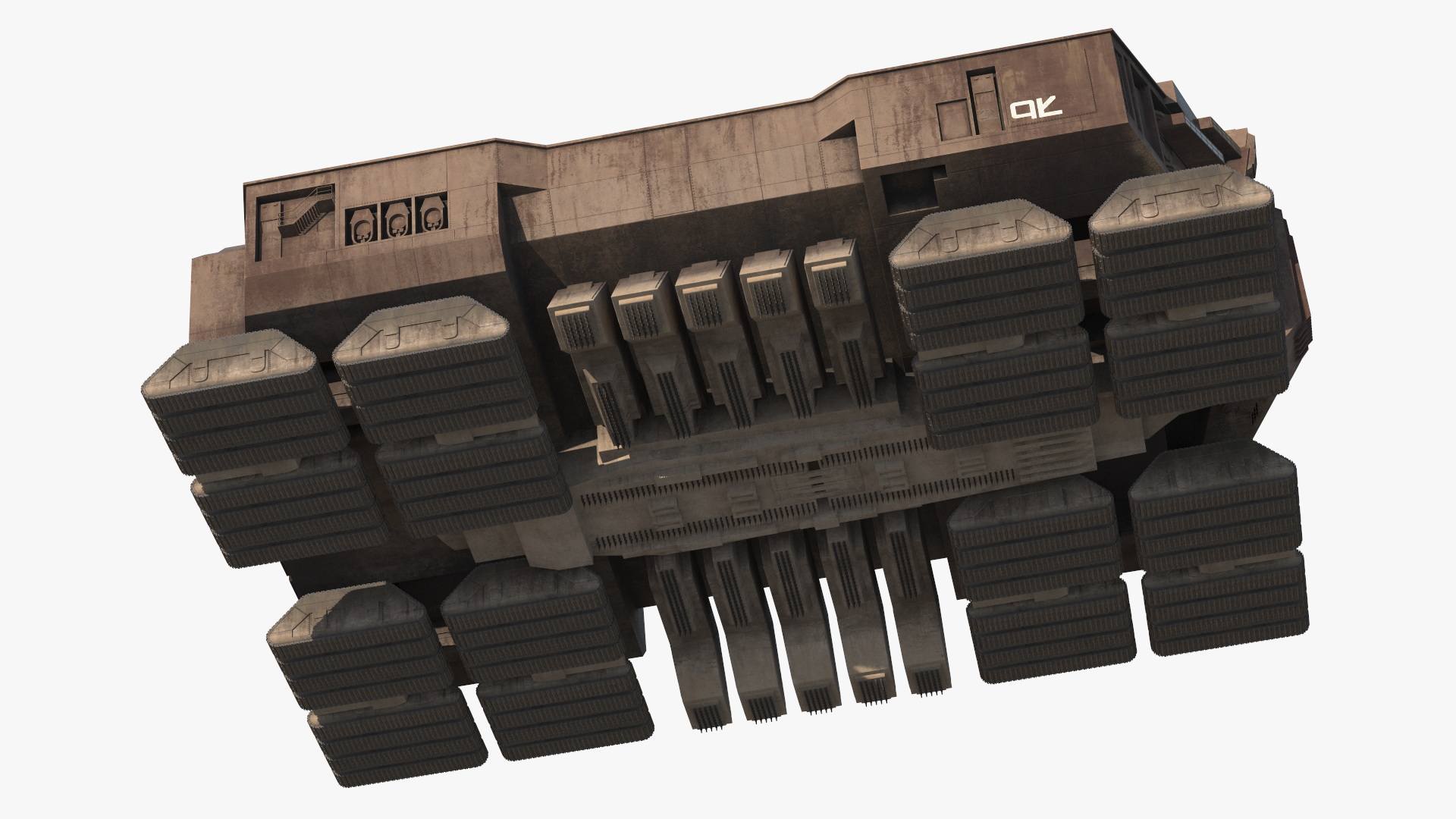 3D Sci-Fi Desert Harvester model