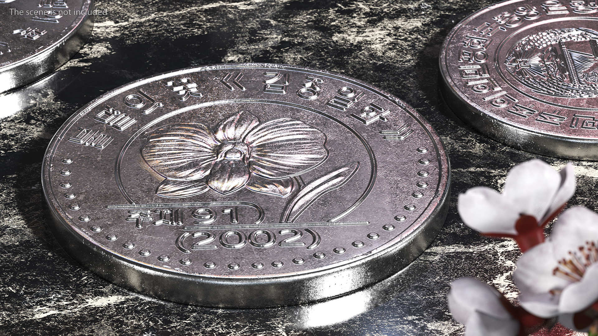 North Korea 2002 and 2008 Series Coins Set 3D