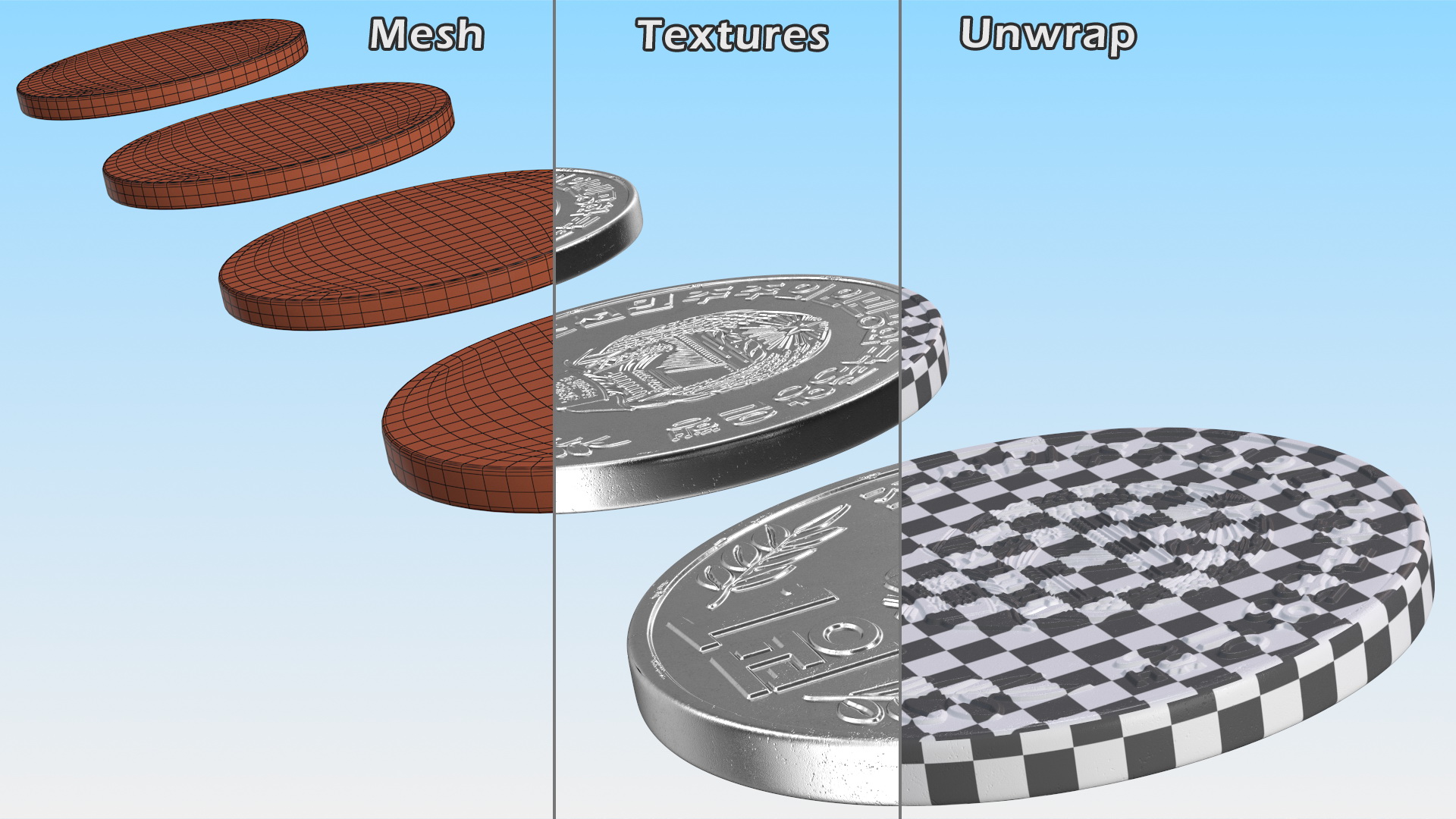 North Korea 2002 and 2008 Series Coins Set 3D