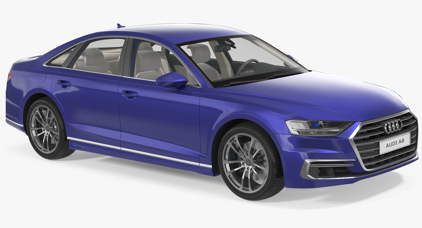 3D Audi A8 2018 Simple Interior model