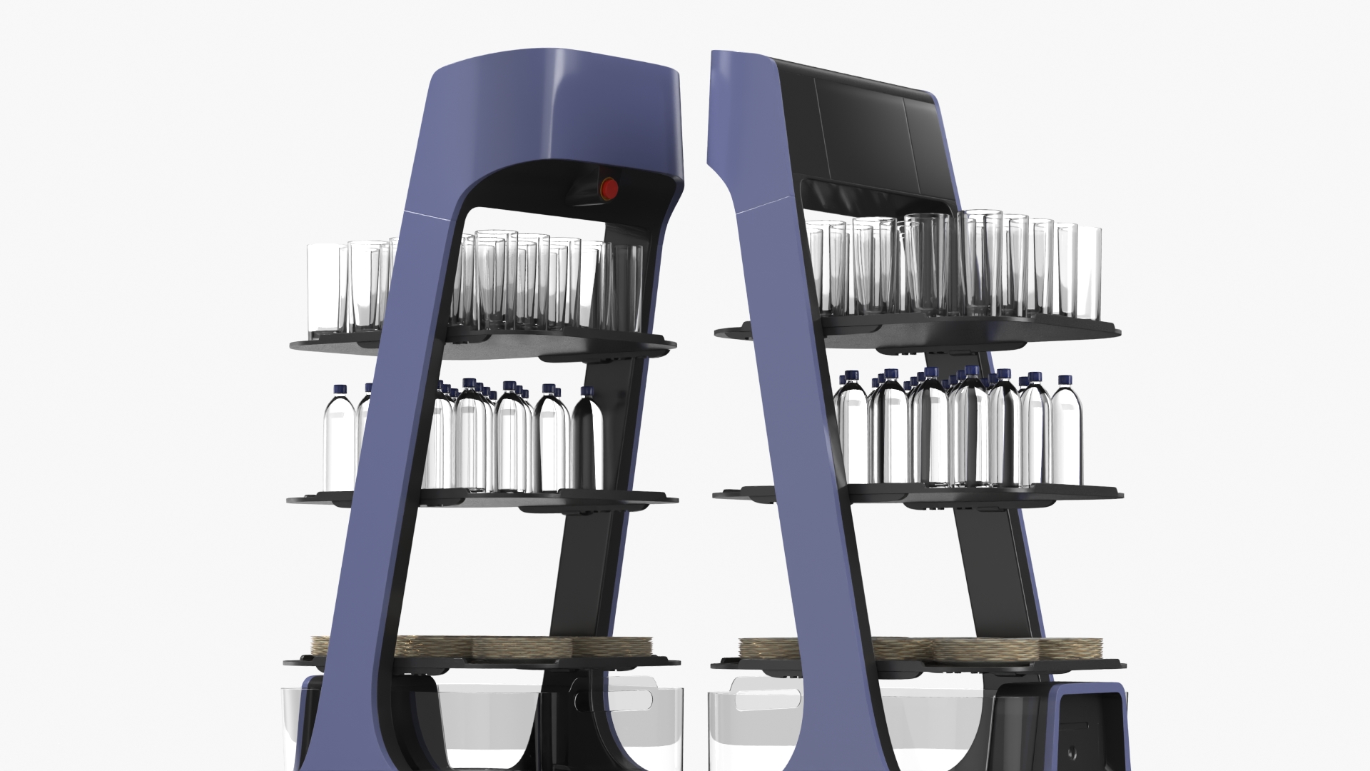 Autonomous Serving Robot with Glasses and Drinks, view 2