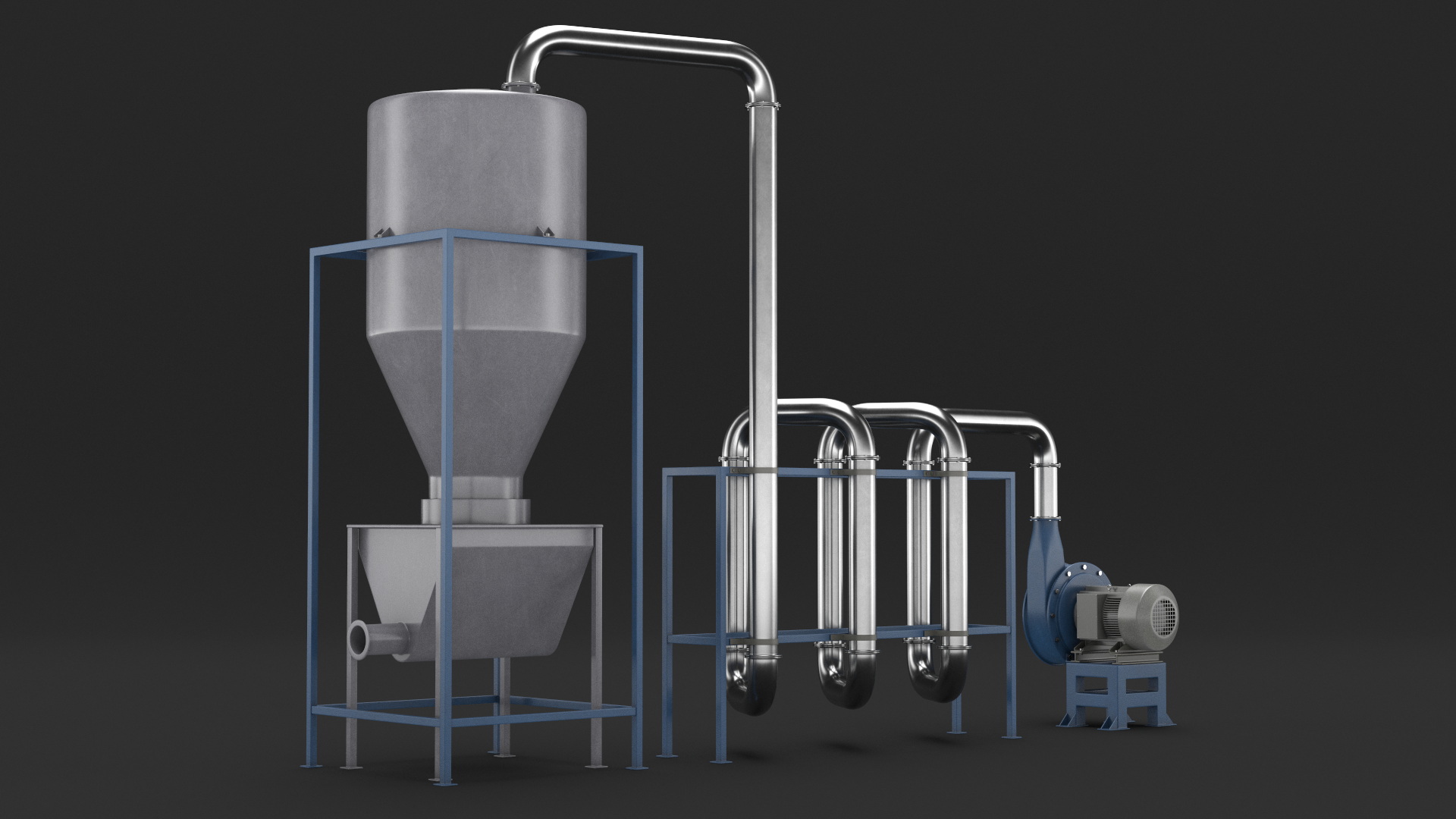3D Air Separator With Cyclone