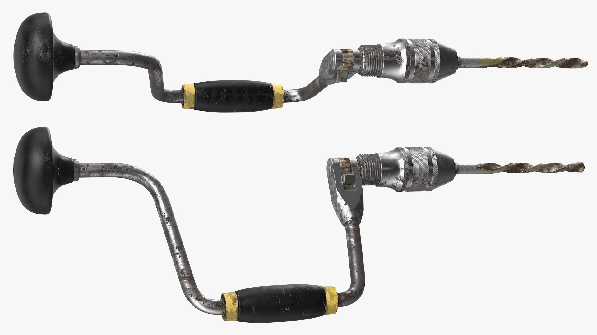 3D Old Stanley Hand Brace Drill model
