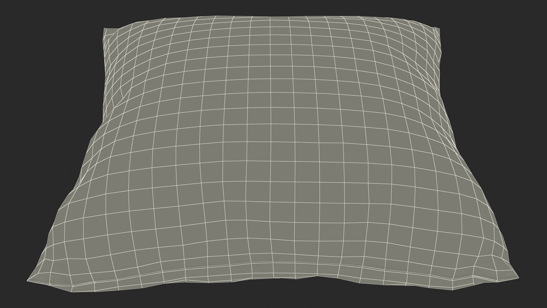 Pillow with Geometric Pattern 50cm 3D model