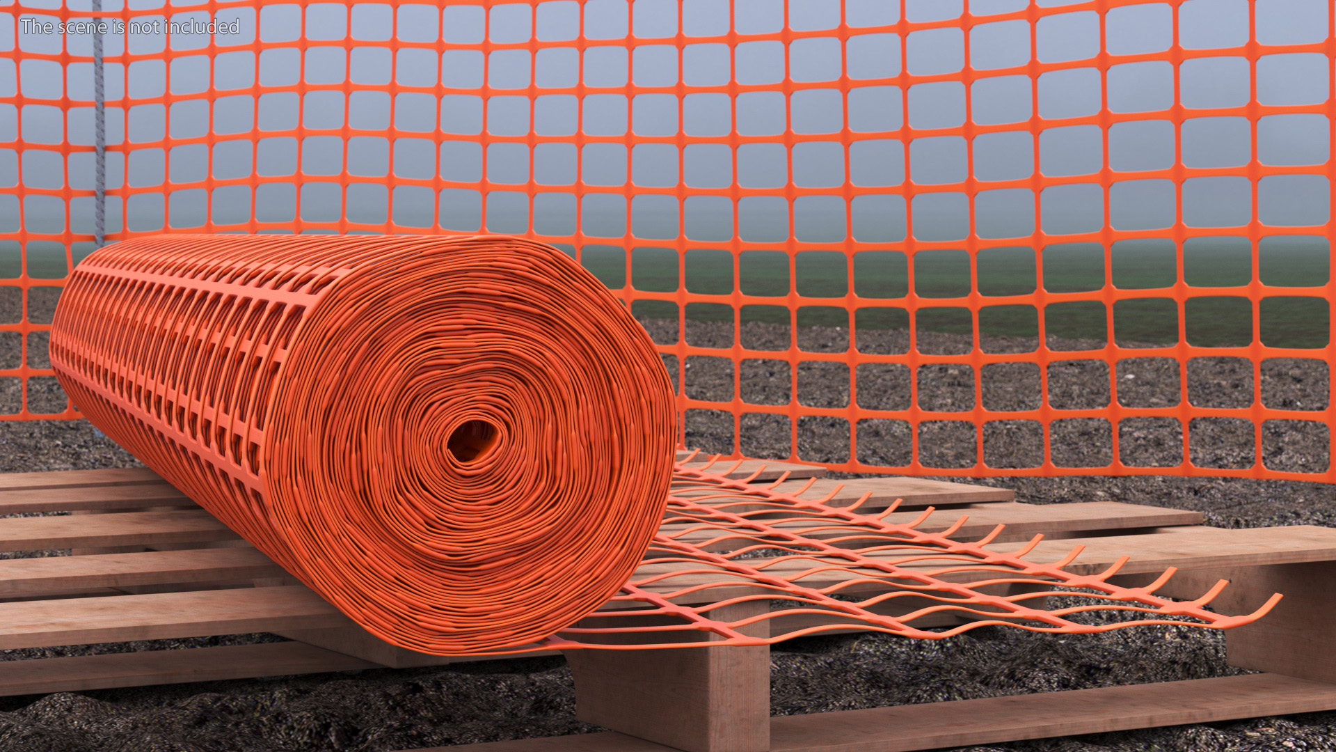 Barrier Mesh Roll 3D