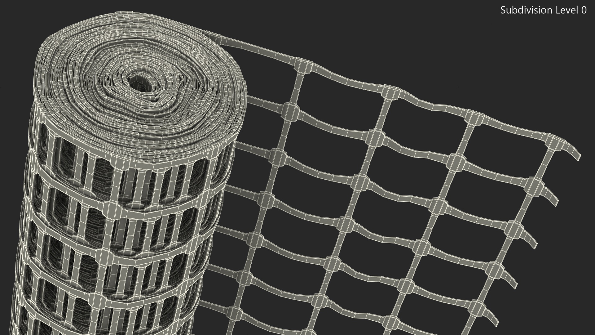 Barrier Mesh Roll 3D
