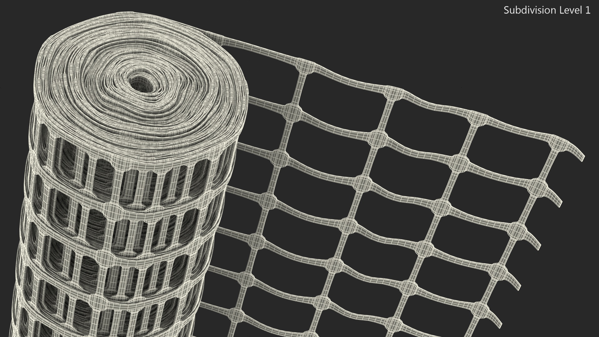 Barrier Mesh Roll 3D
