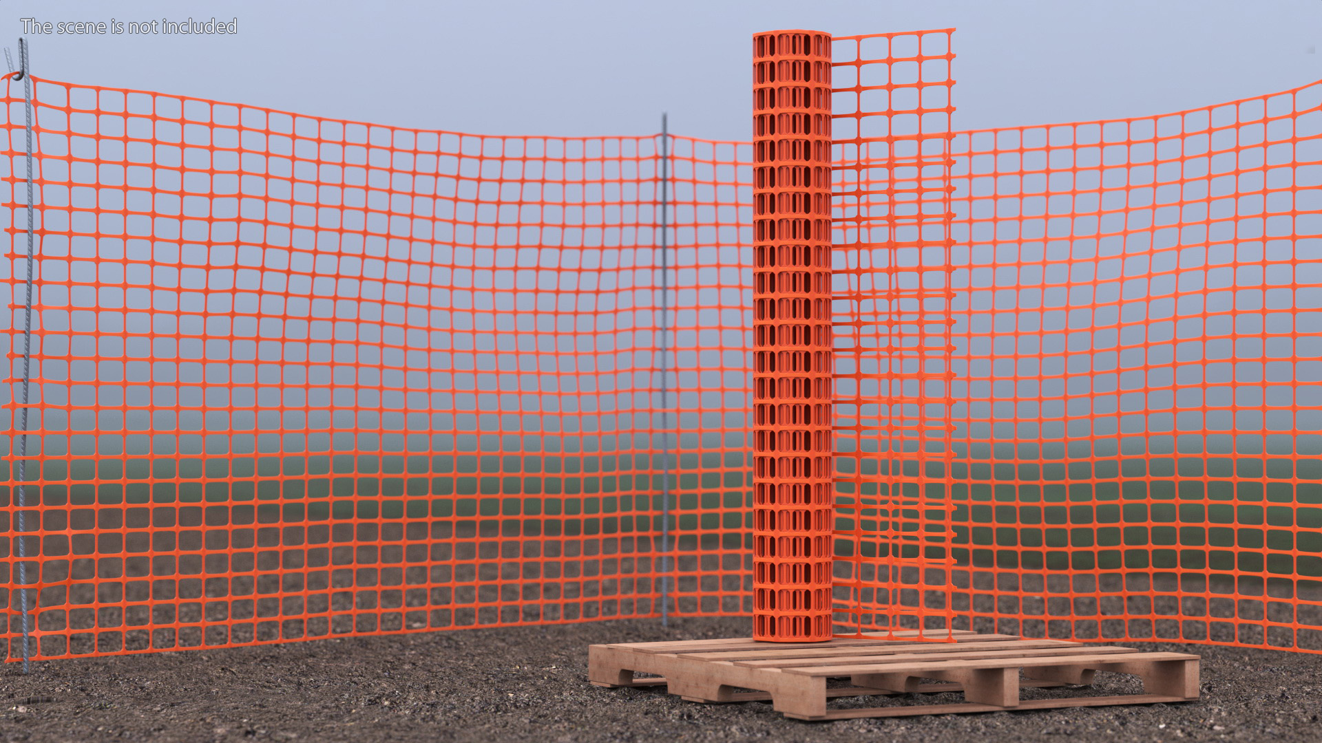 Barrier Mesh Roll 3D