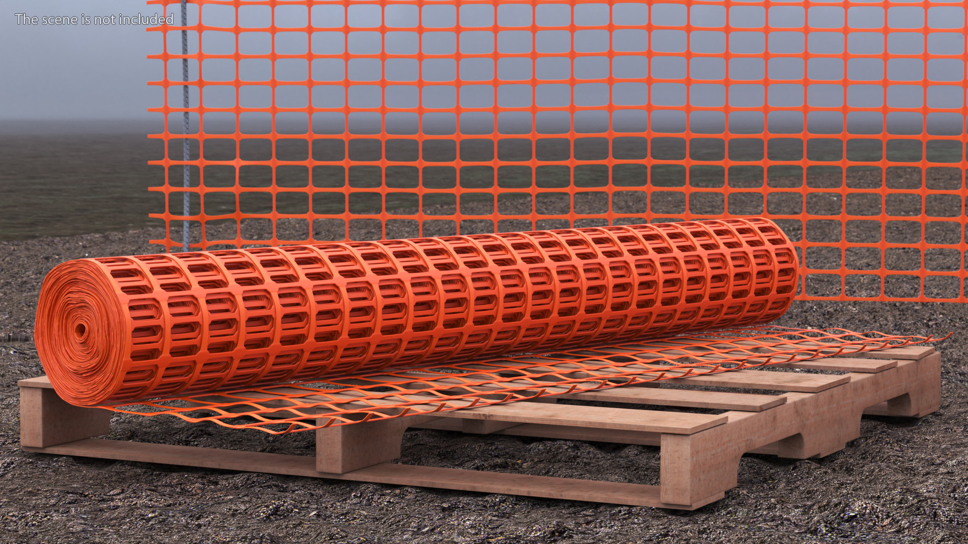 Barrier Mesh Roll 3D