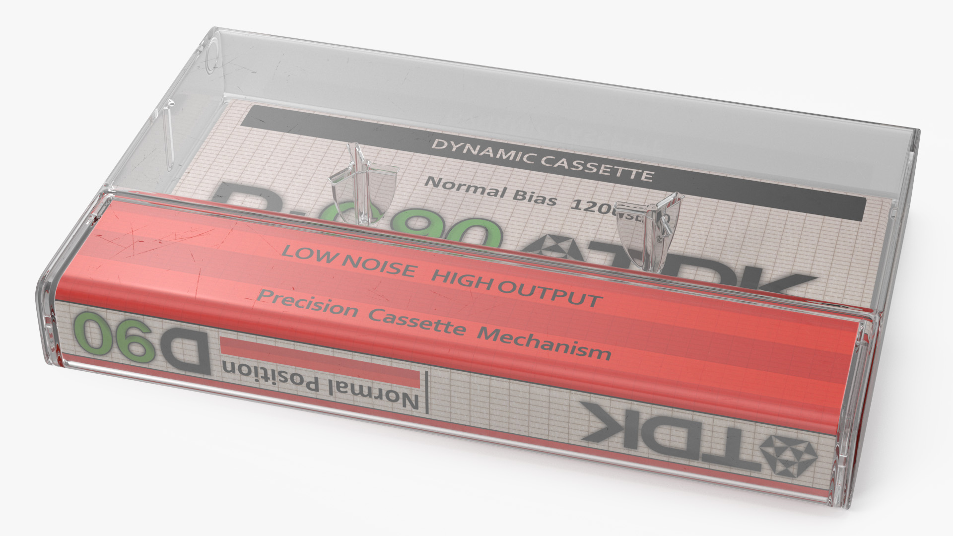 3D model QFX RETRO 39 Shoebox Recorder with TDK Tape and Box Set