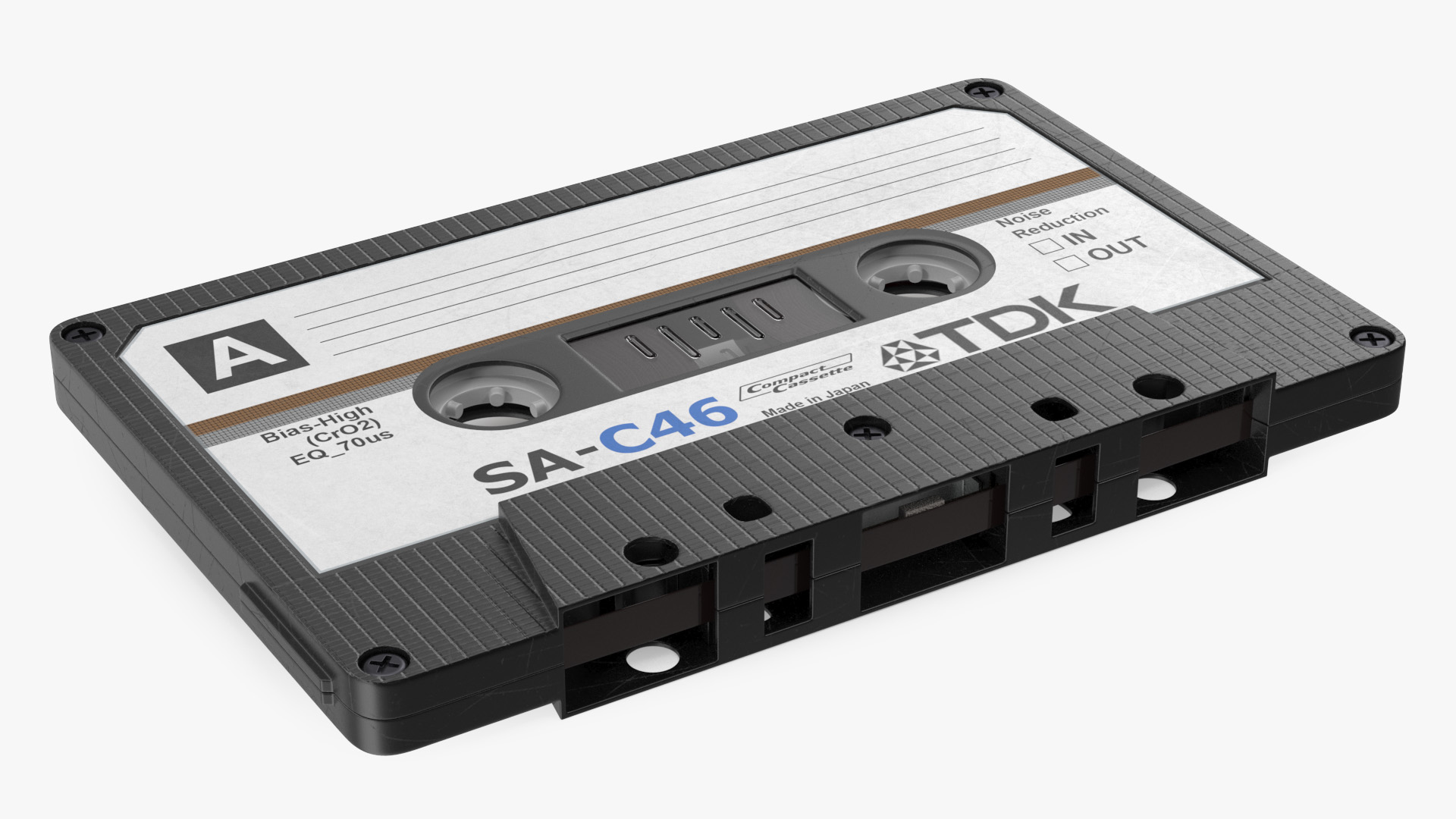 3D model QFX RETRO 39 Shoebox Recorder with TDK Tape and Box Set