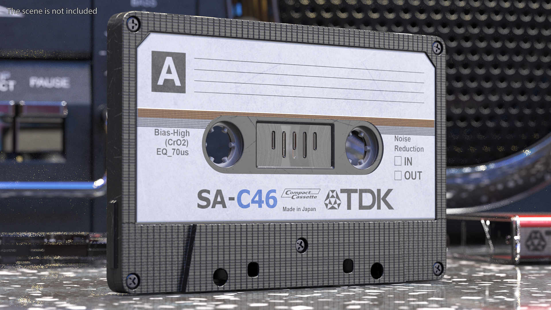 3D model QFX RETRO 39 Shoebox Recorder with TDK Tape and Box Set