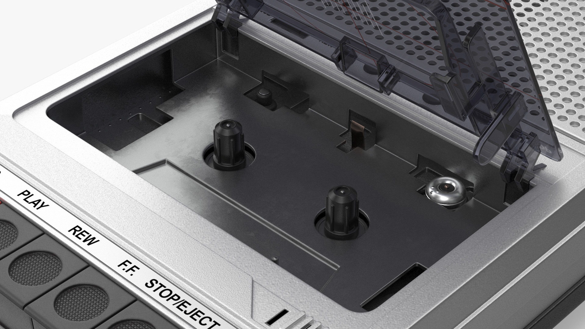 3D model QFX RETRO 39 Shoebox Recorder with TDK Tape and Box Set