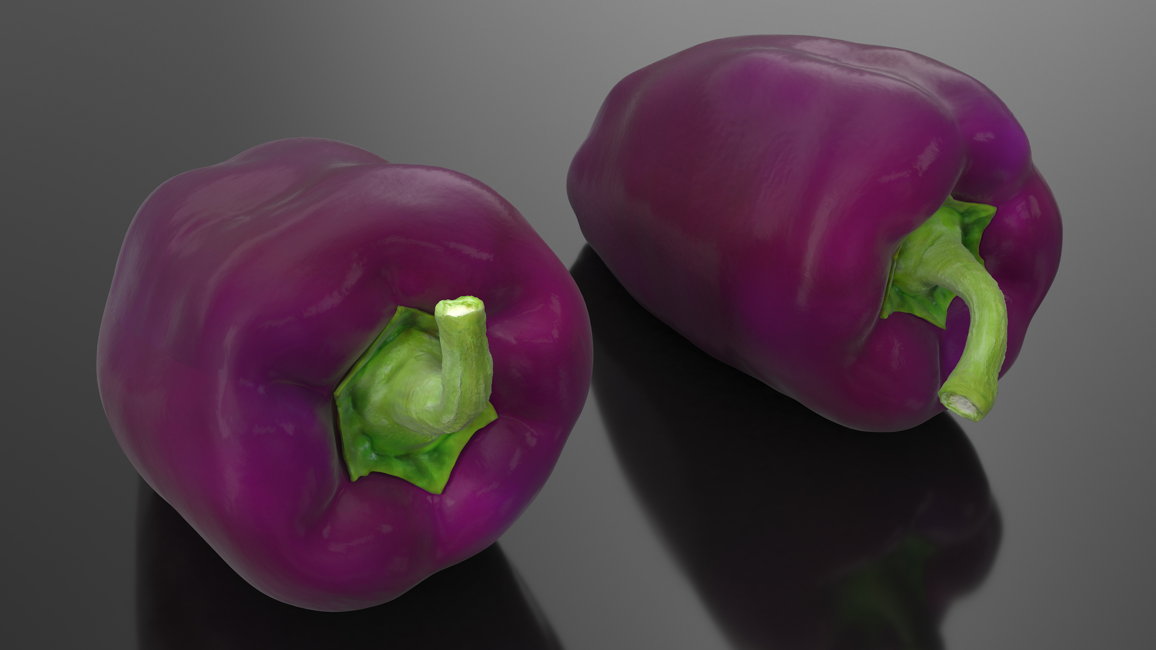 3D Purple Pepper Marconi