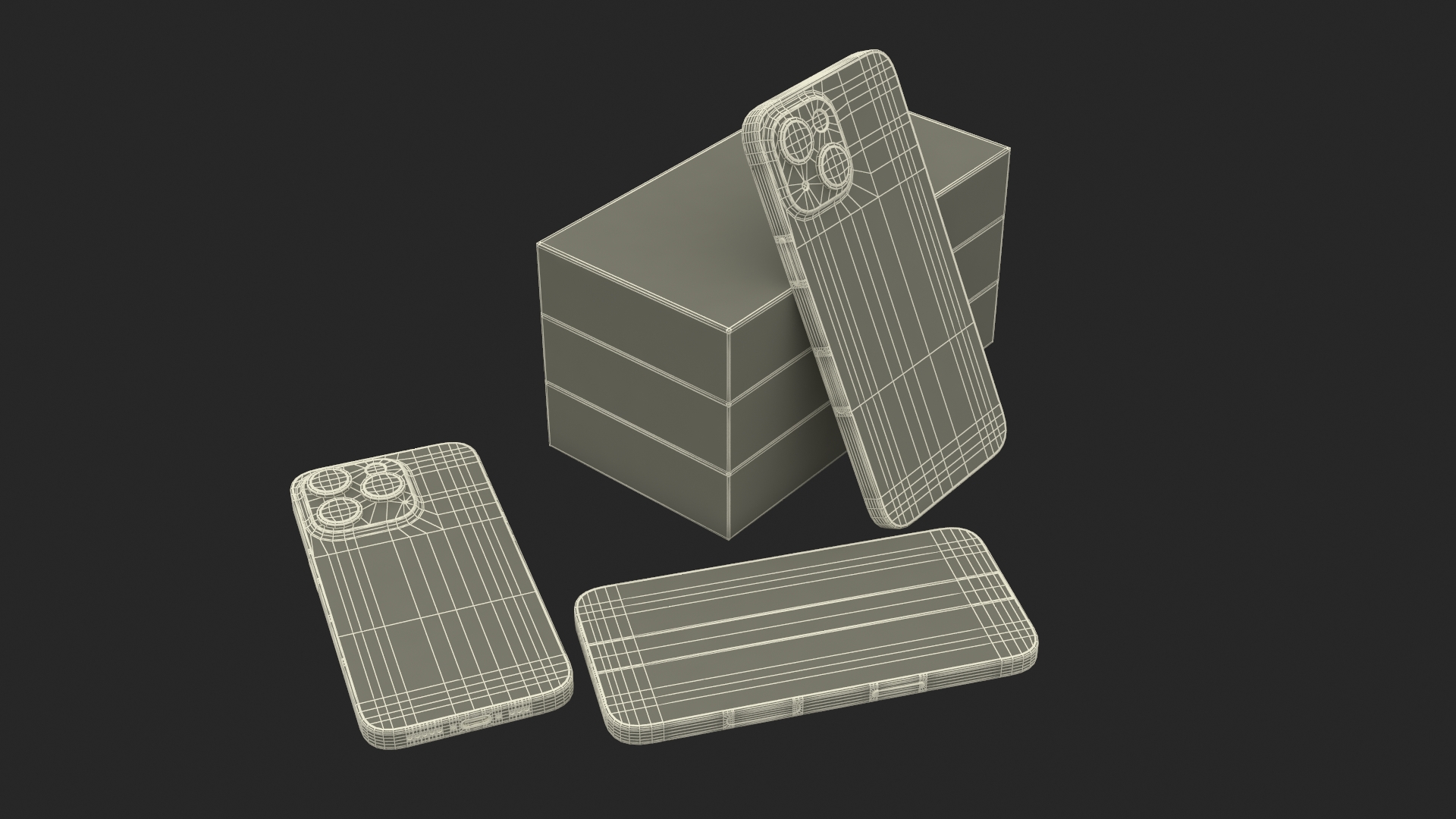 IPhone 15 Plus Different Colors Unboxed 3D model