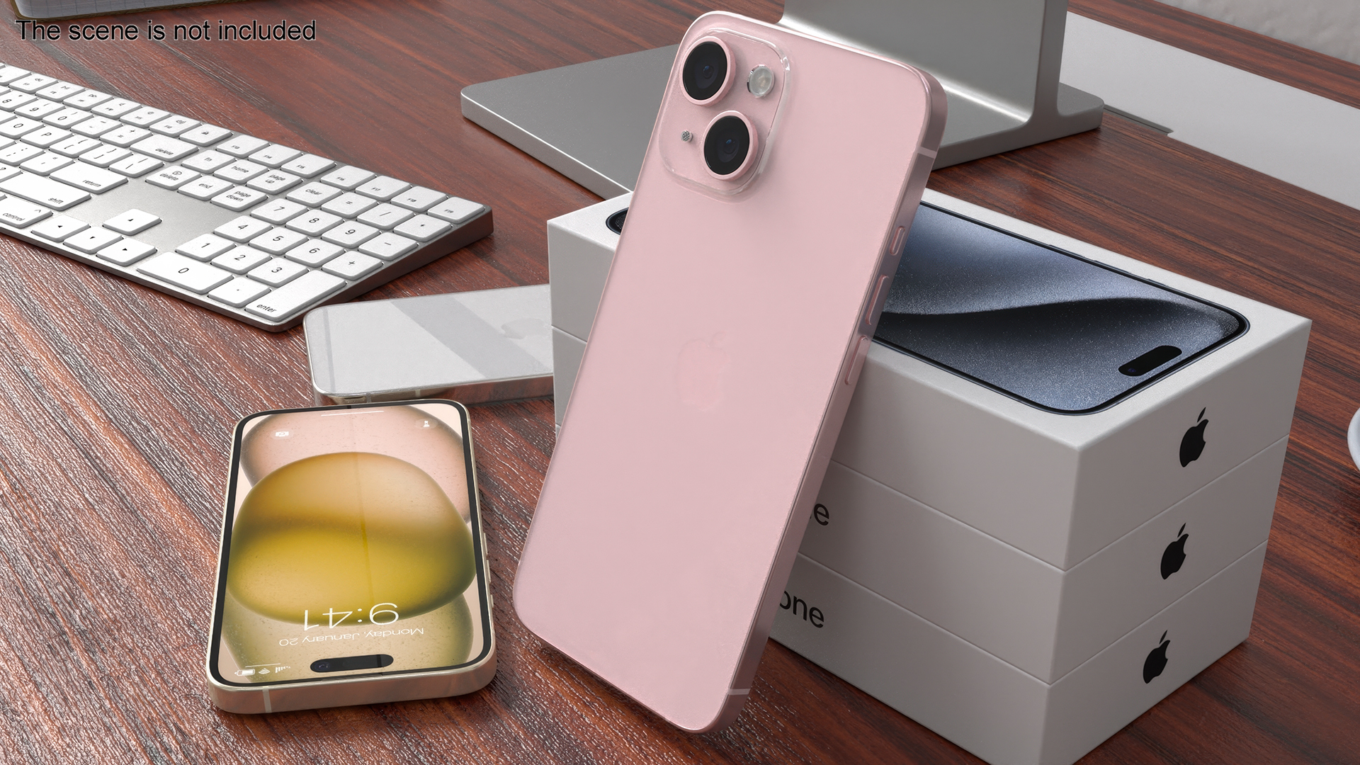 IPhone 15 Plus Different Colors Unboxed 3D model