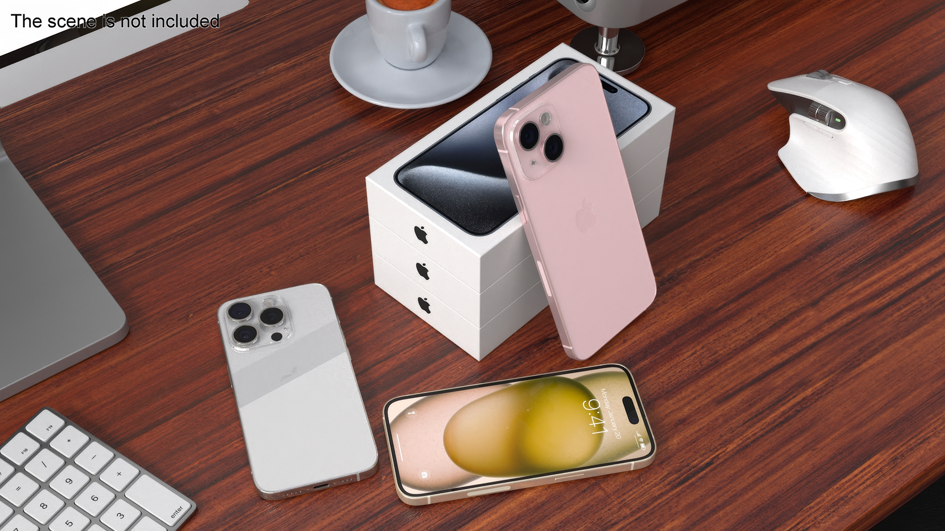 IPhone 15 Plus Different Colors Unboxed 3D model