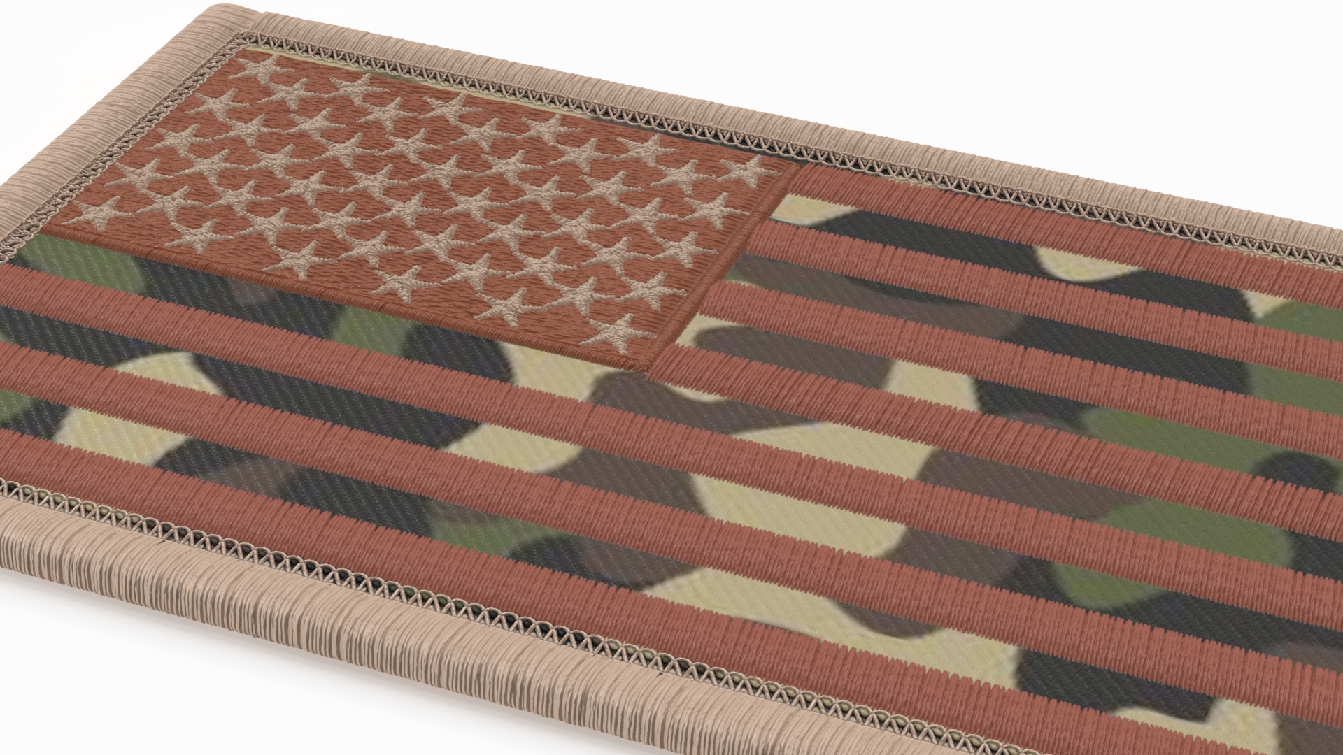3D USA Desert Flag Patch