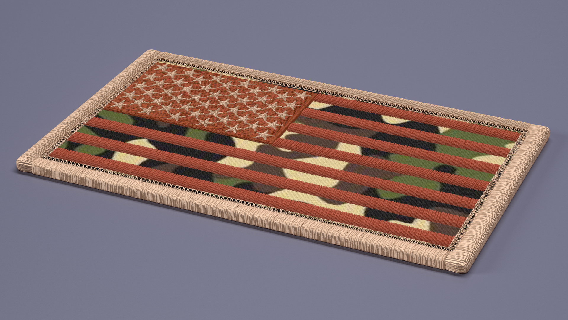 3D USA Desert Flag Patch