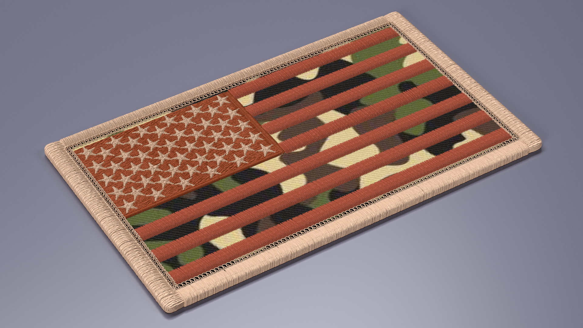 3D USA Desert Flag Patch