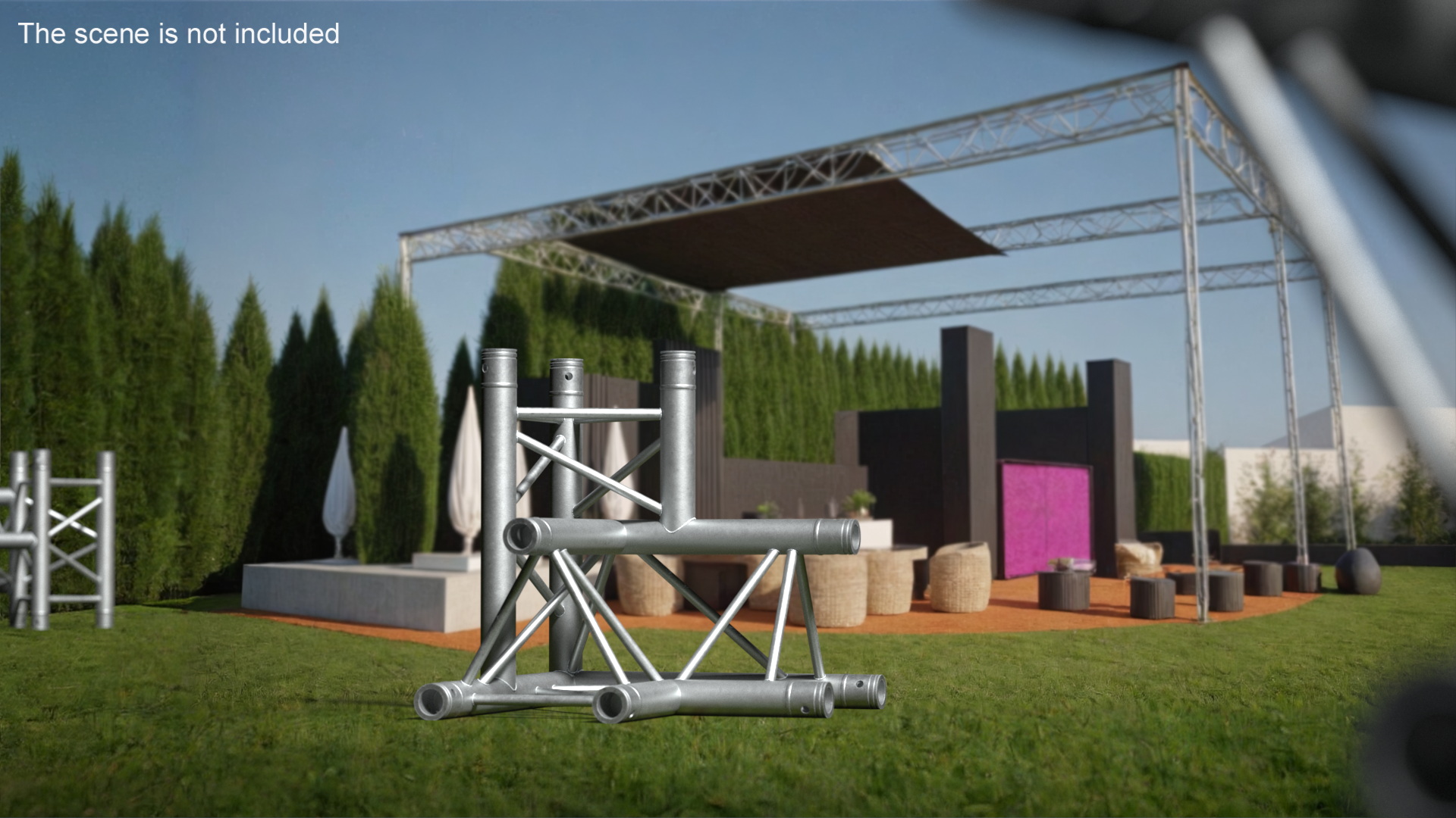 Architecture Truss Modular Triangular 3D