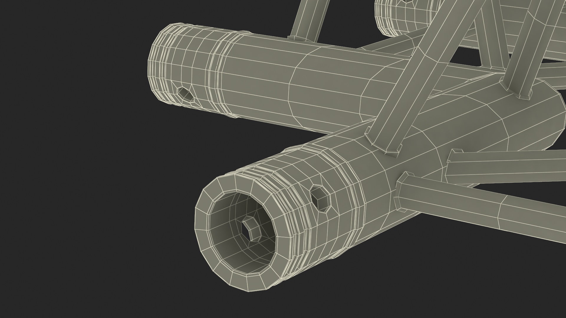 Architecture Truss Modular Triangular 3D