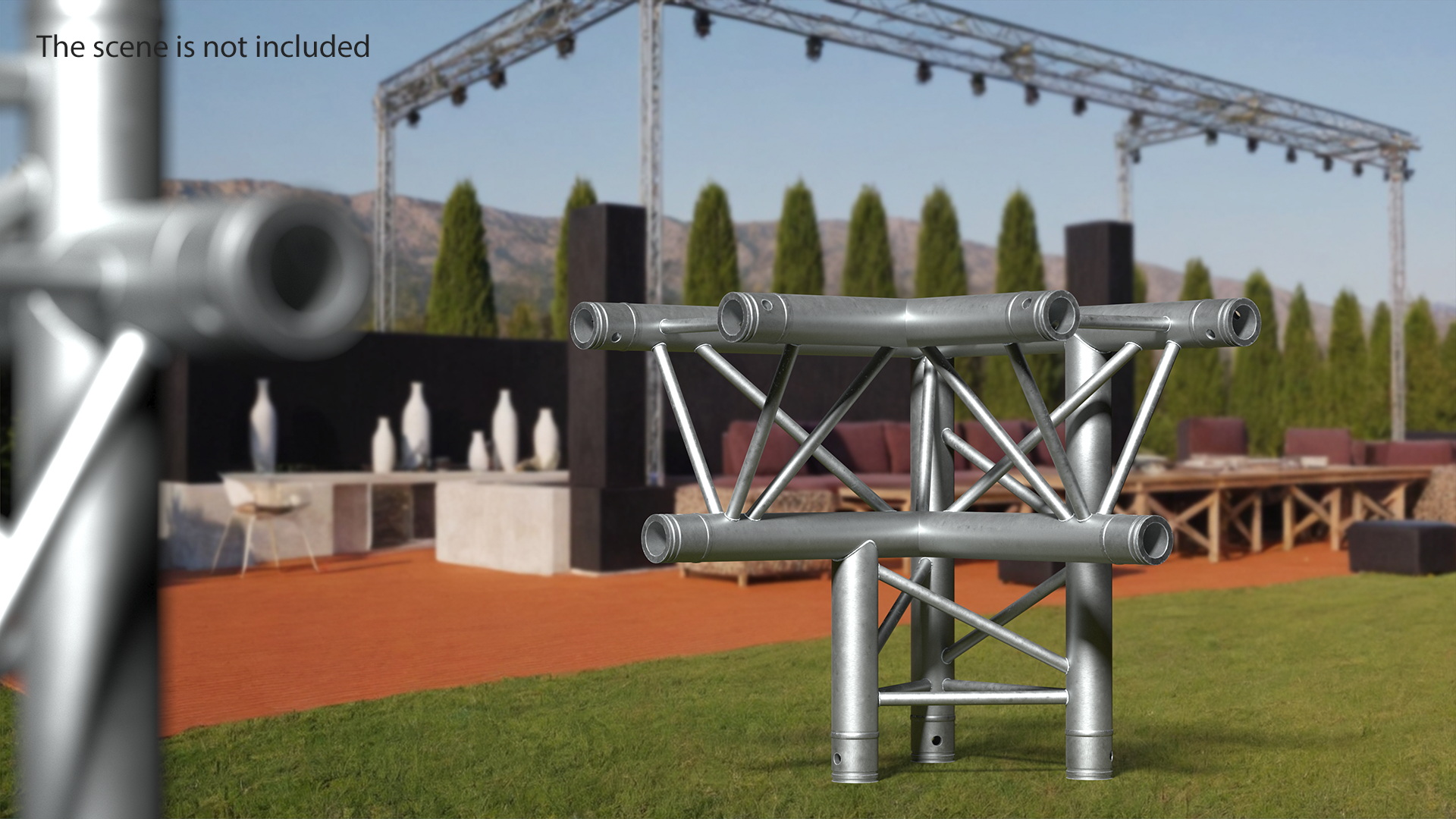Architecture Truss Modular Triangular 3D
