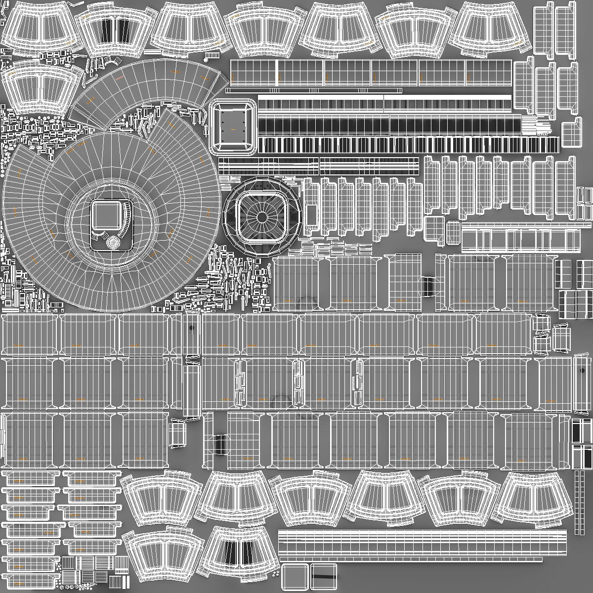 3D model ISS Japanese Experiment Module Kibo