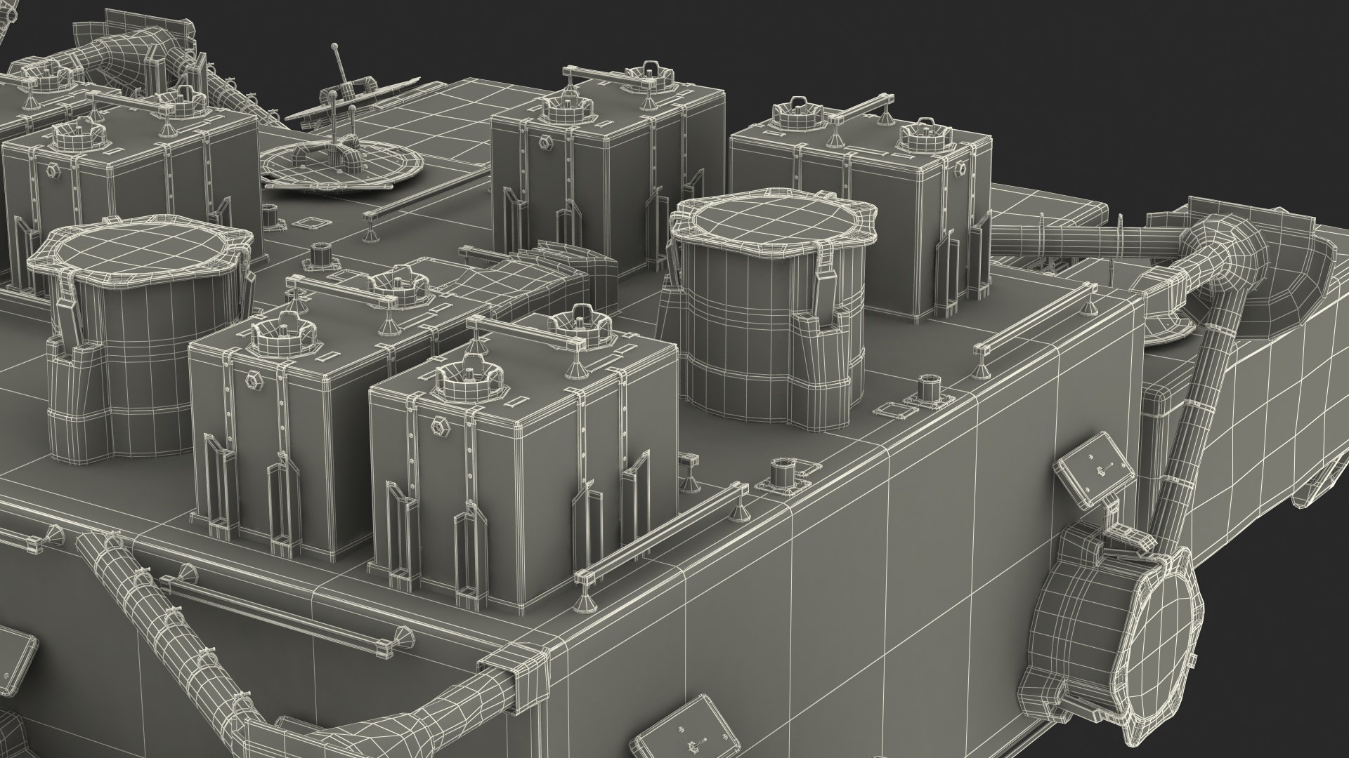 3D model ISS Japanese Experiment Module Kibo