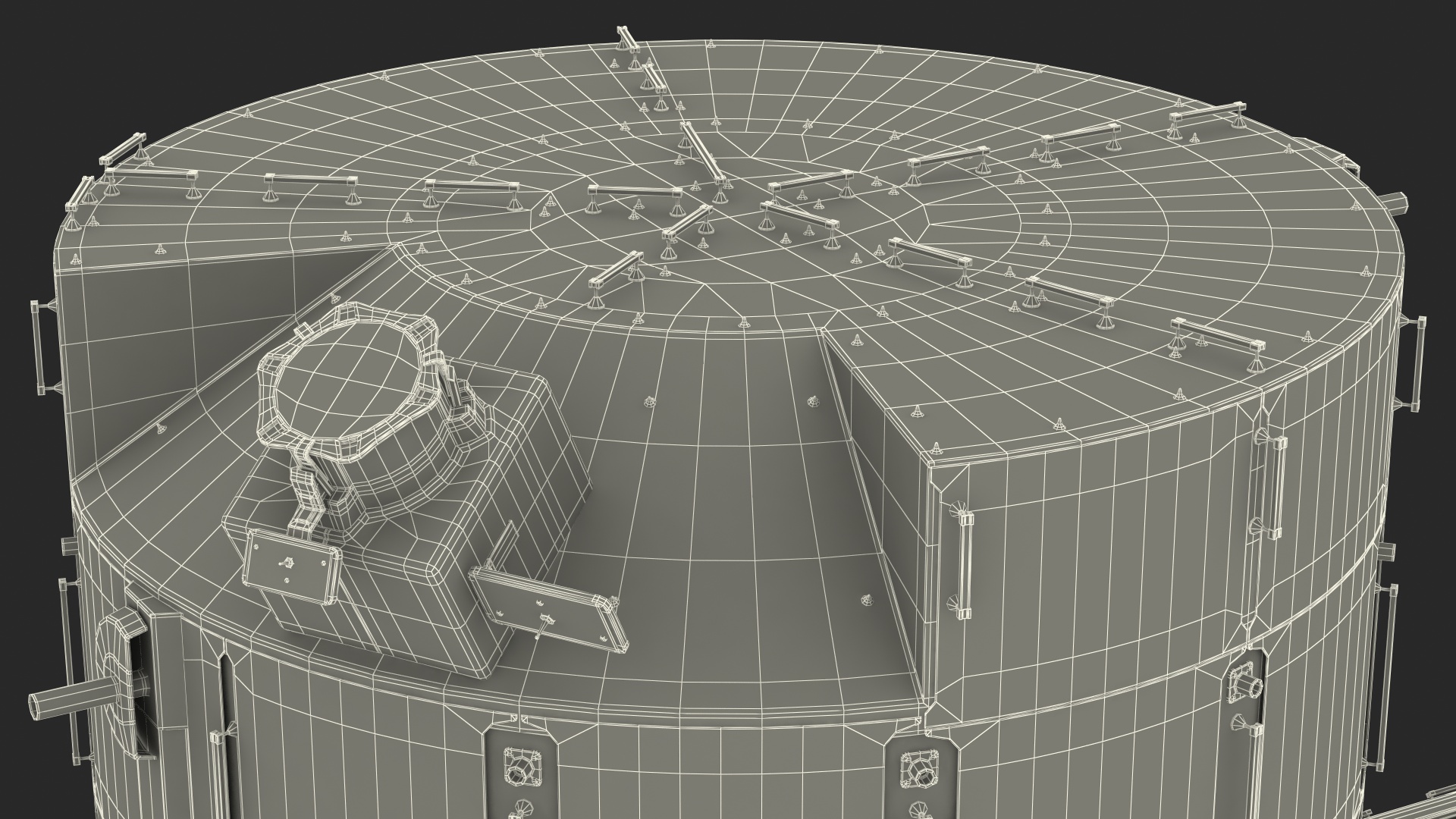 3D model ISS Japanese Experiment Module Kibo