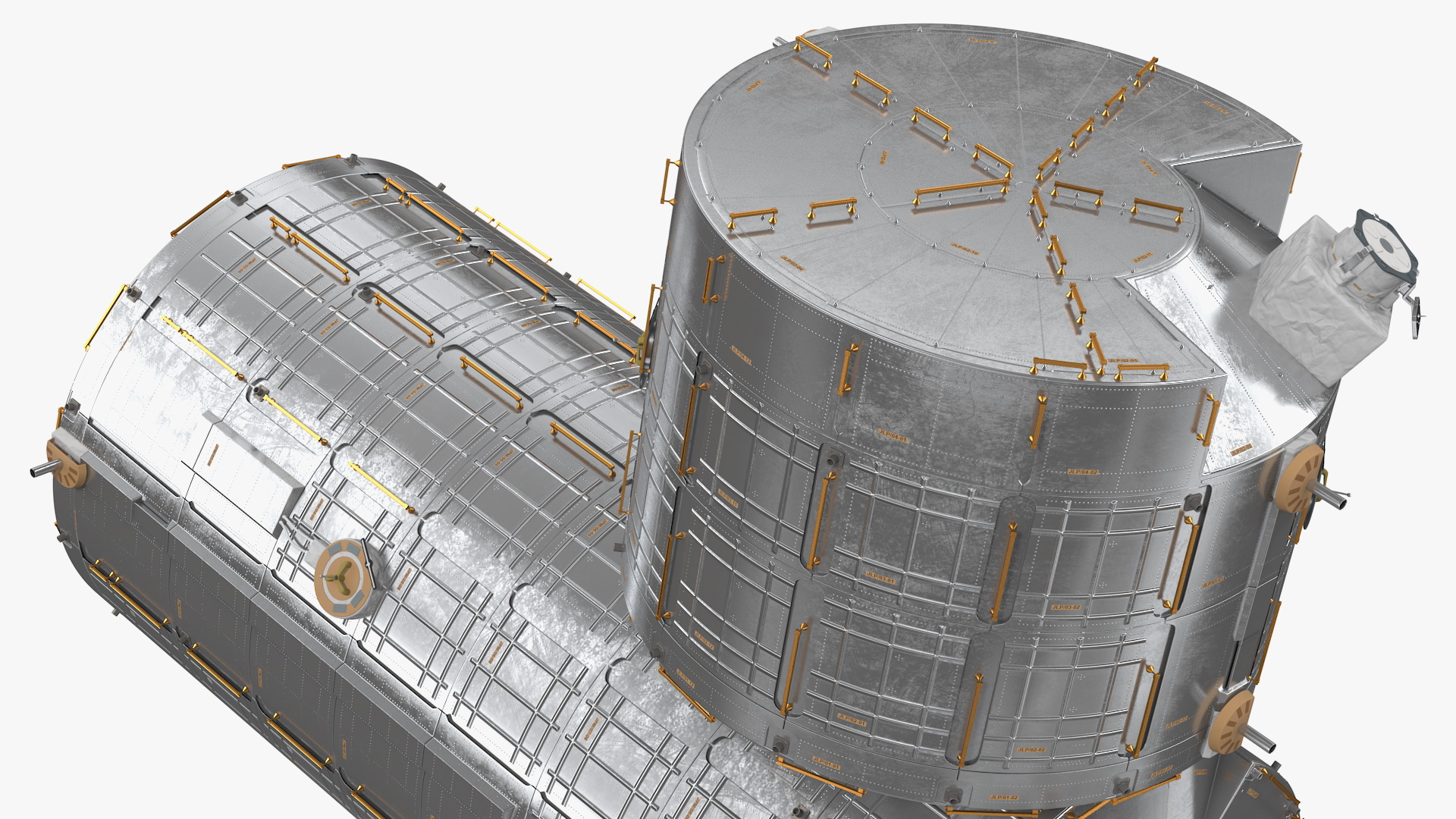 3D model ISS Japanese Experiment Module Kibo