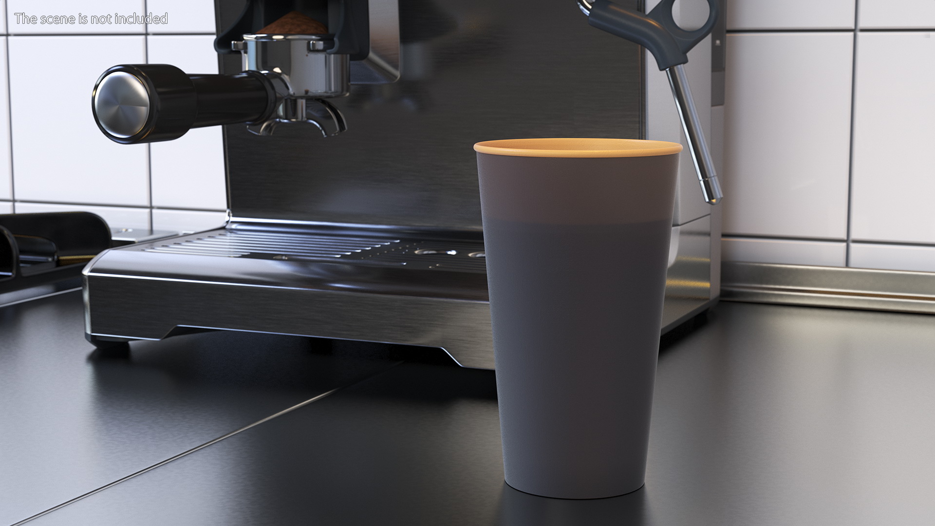 3D To Go Cup With Coffee