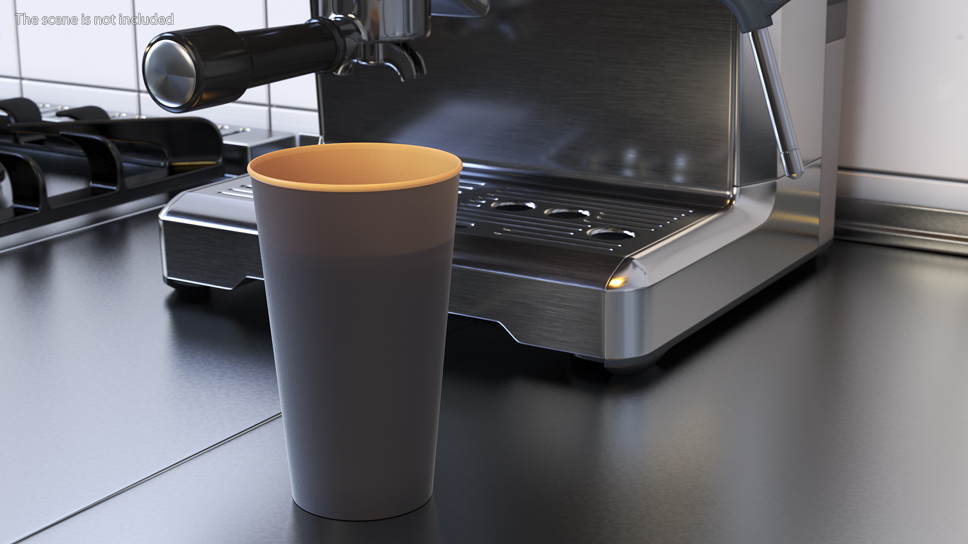3D To Go Cup With Coffee