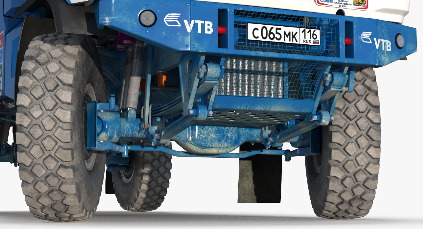 Dakar Racing Truck KAMAZ 4326 VK Rigged 3D model