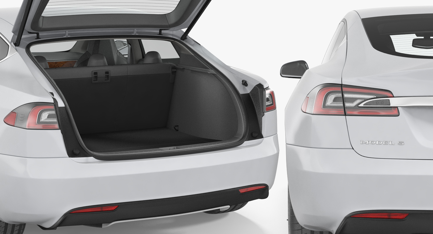 Tesla Model S 60D 2017 Rigged 3D model