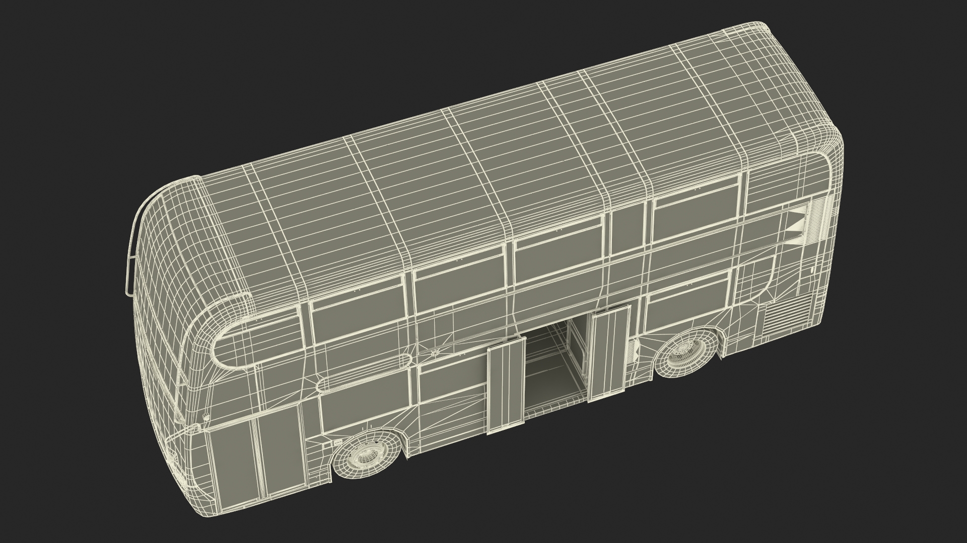 3D model Double Decker City Bus Stagecoach Enviro400 Rigged