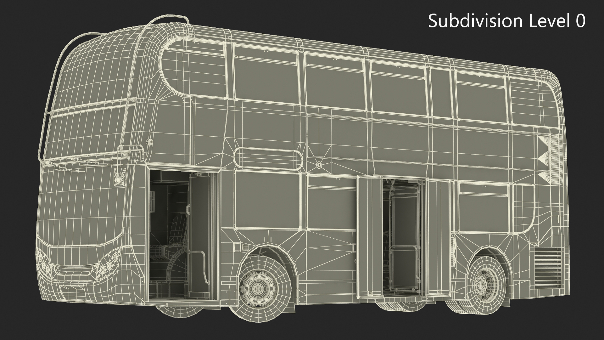 3D model Double Decker City Bus Stagecoach Enviro400 Rigged