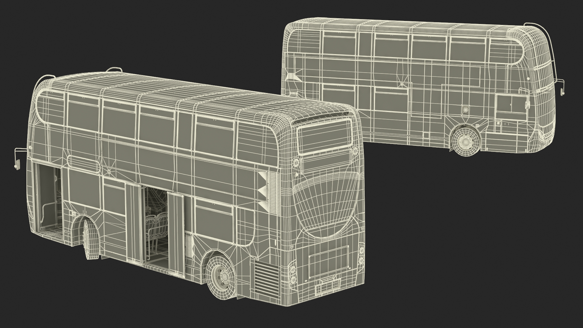 3D model Double Decker City Bus Stagecoach Enviro400 Rigged
