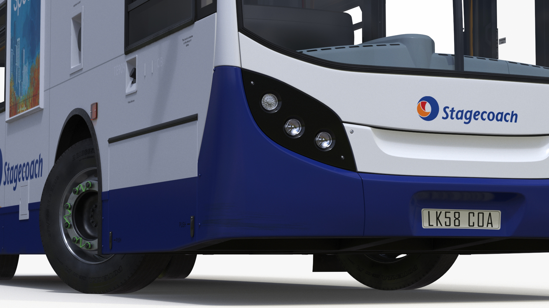 3D model Double Decker City Bus Stagecoach Enviro400 Rigged