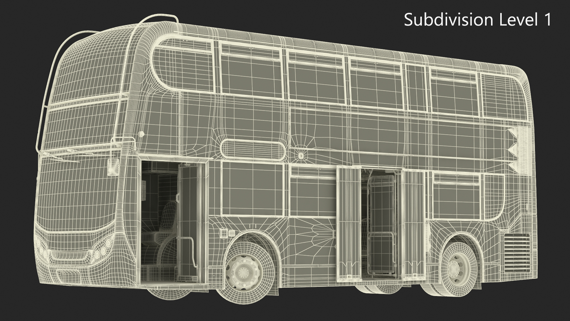 3D model Double Decker City Bus Stagecoach Enviro400 Rigged