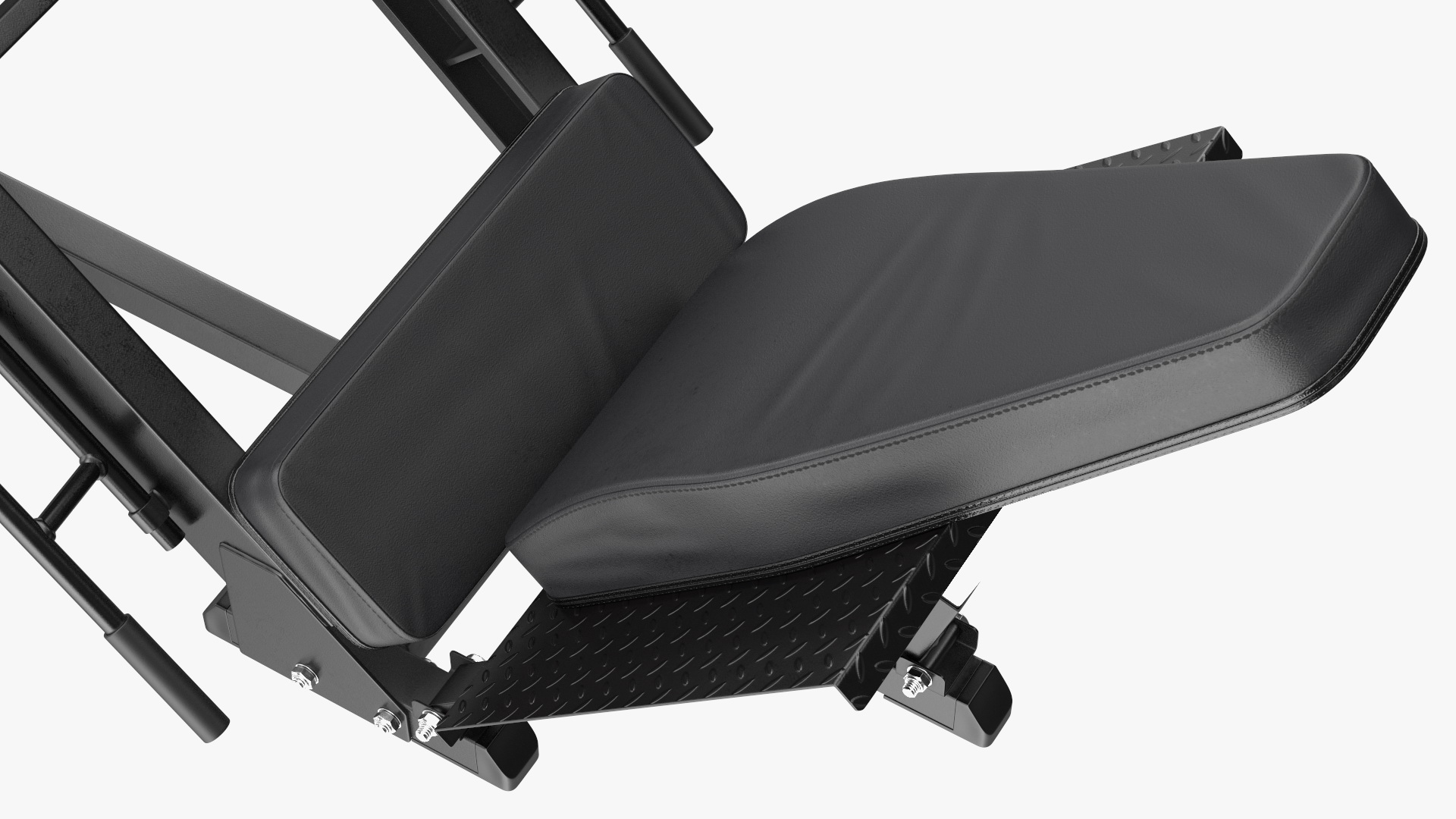 3D Leg Press and Hack Squat Machine with Plates Set model