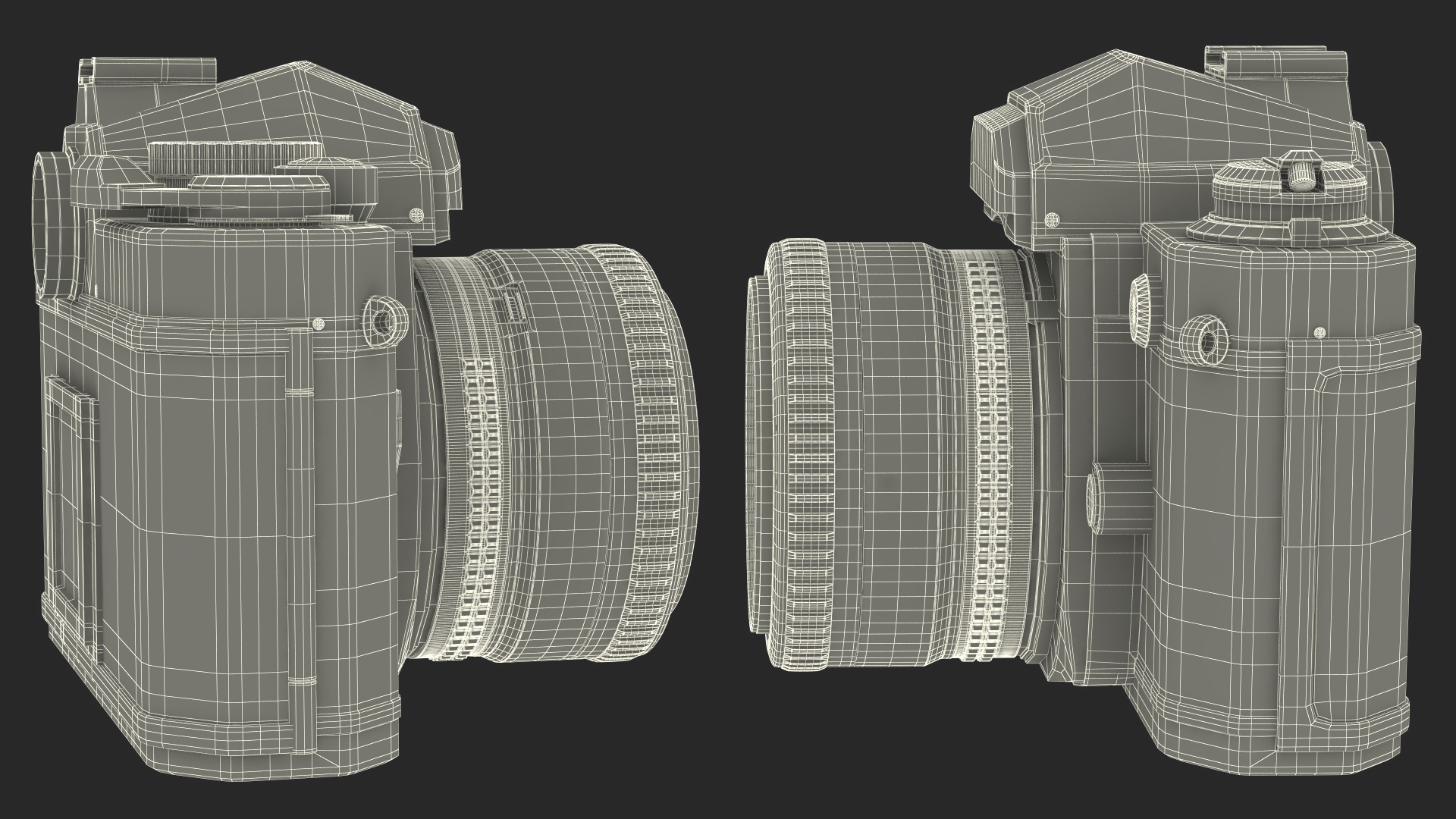 3D Nikon FM2 SLR Manual Focus Film Camera model